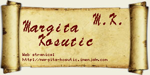 Margita Košutić vizit kartica